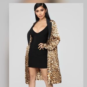 Effortless Duster - Timeless and ethereal aesthetic’s - Leopard print - SMALL